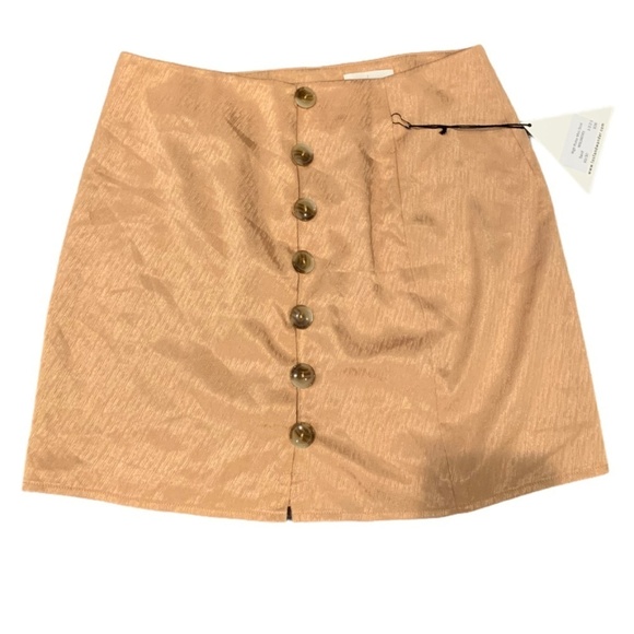Lost + Wander High Roller Mini Skirt in Sand - Picture 1 of 5
